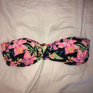 PINK bandeau bikini top!